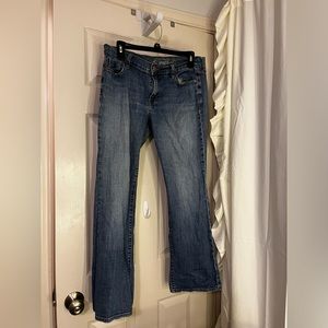 low rise 99% cotton jeans!